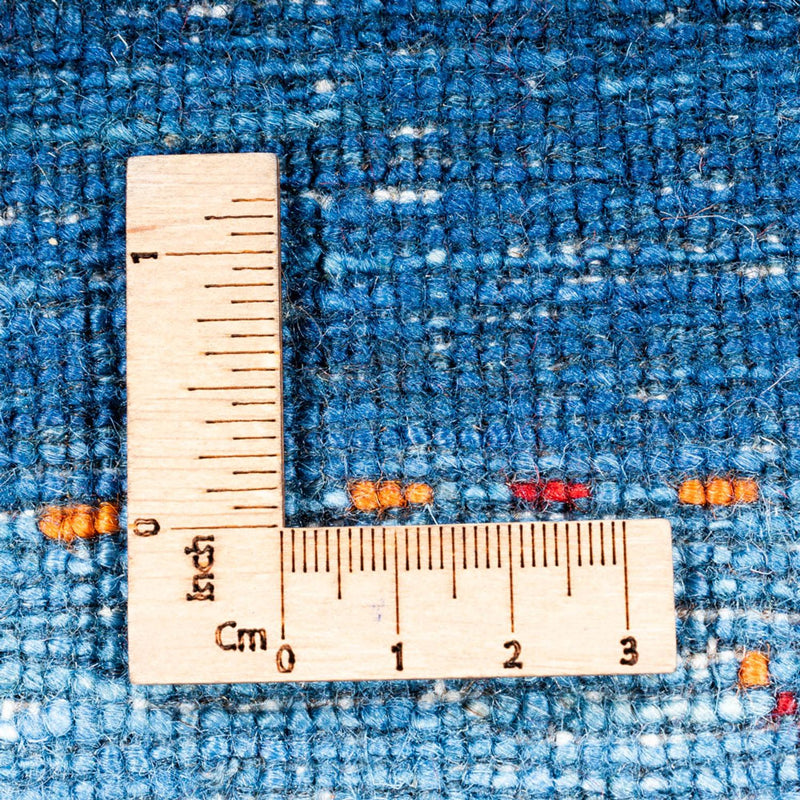 Dywan Gabbeh - Loribaft Perski - 145 x 101 cm - niebieski