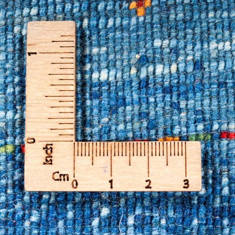 Dywan Gabbeh - Loribaft Perski - 135 x 82 cm - niebieski