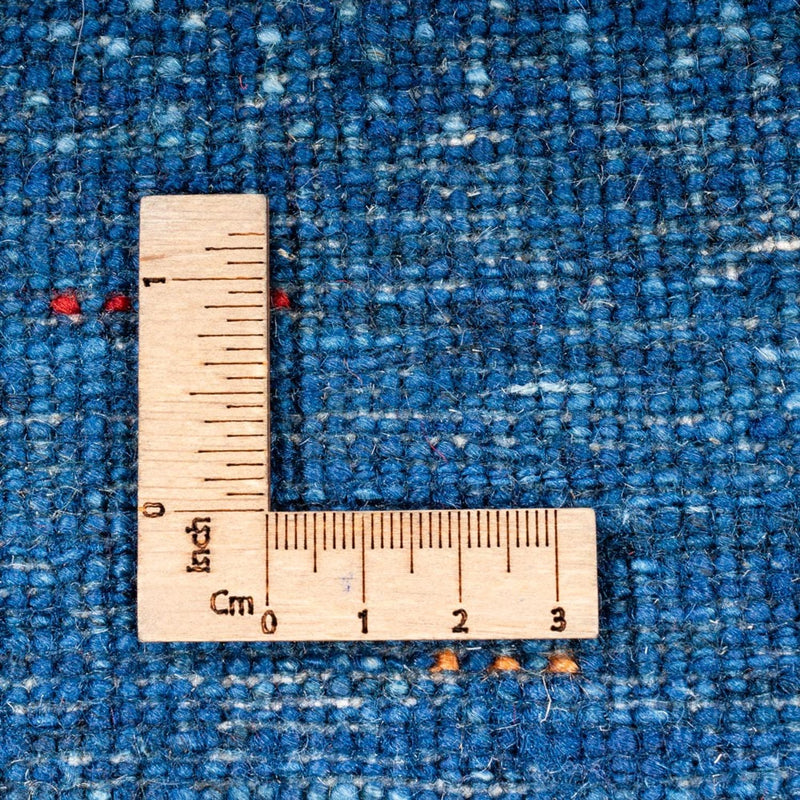 Dywan Gabbeh - Loribaft Perski - 116 x 92 cm - niebieski