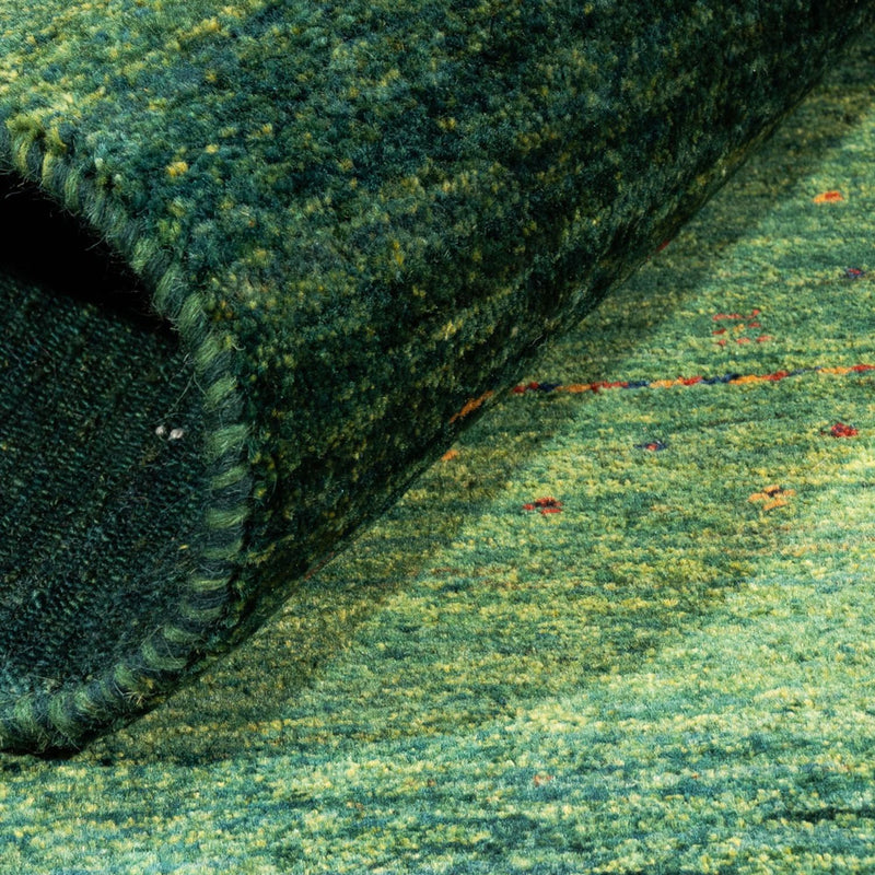 Dywan Gabbeh - Loribaft Perski - 125 x 81 cm - zielona