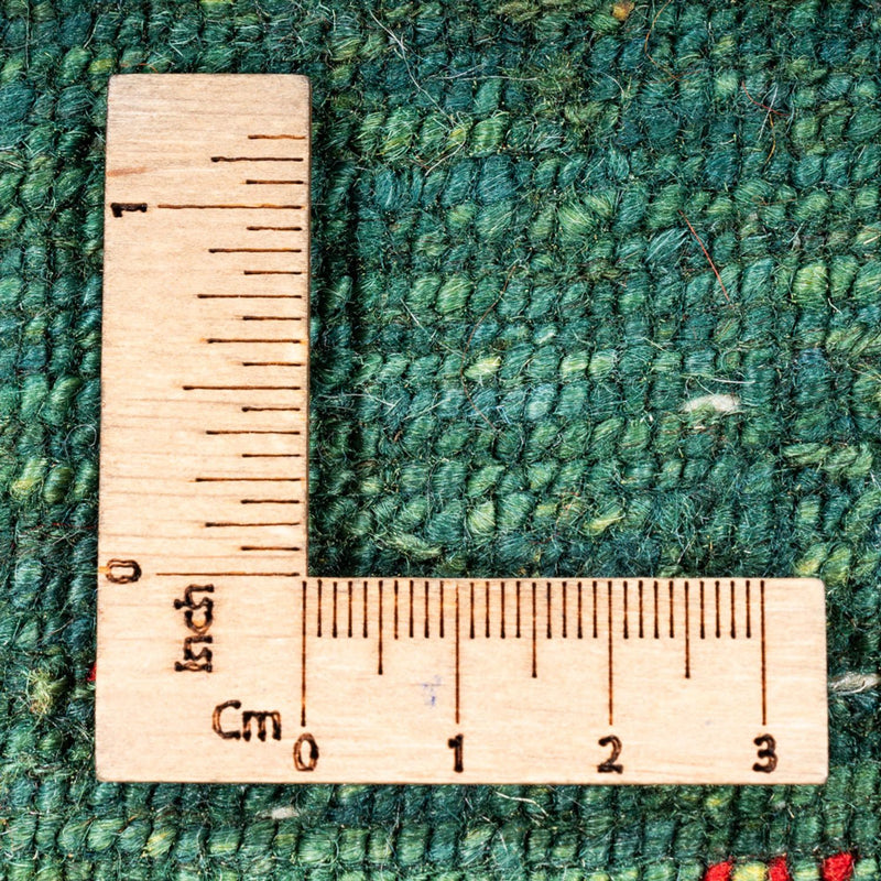 Dywan Gabbeh - Loribaft Perski - 125 x 81 cm - zielona