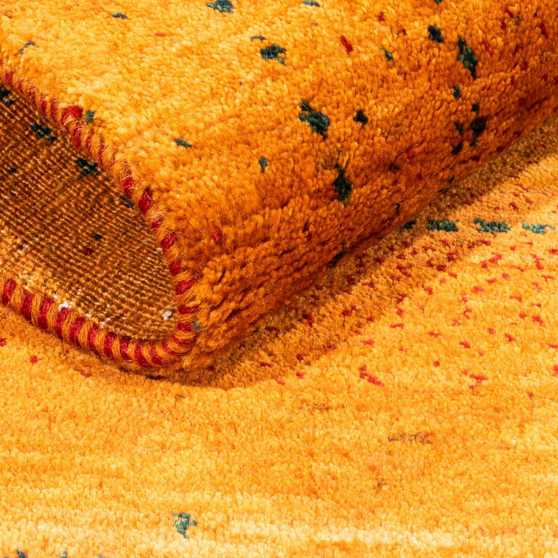 Dywan Gabbeh - Loribaft Perski - 98 x 81 cm - złoto