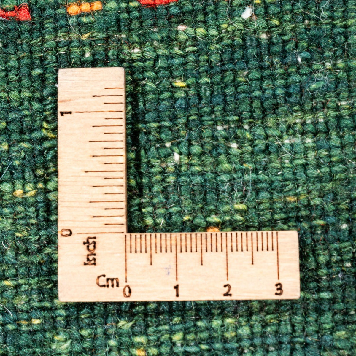 Dywan Gabbeh - Loribaft Perski - 118 x 82 cm - zielona