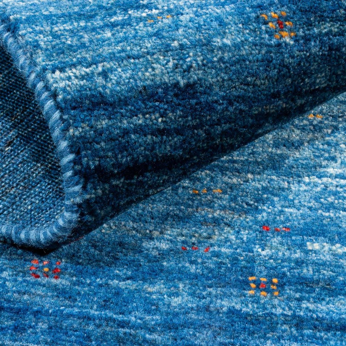 Dywan Gabbeh - Loribaft Perski - 135 x 84 cm - niebieski