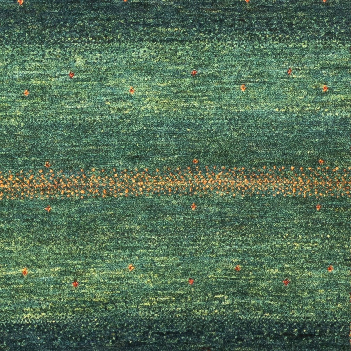 Dywan Gabbeh - Loribaft Perski - 127 x 86 cm - zielona