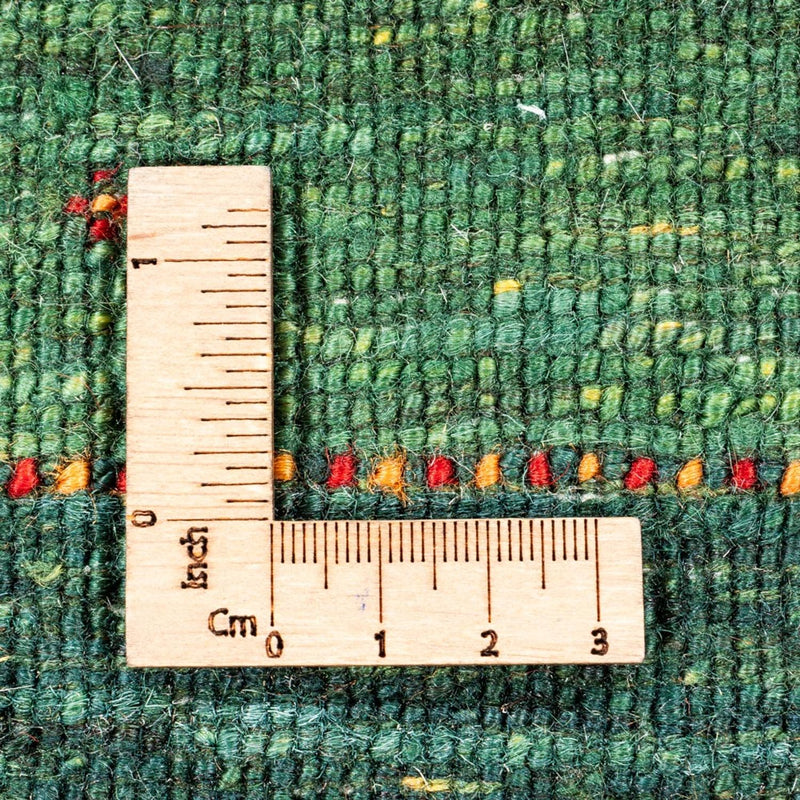 Dywan Gabbeh - Loribaft Perski - 127 x 86 cm - zielona