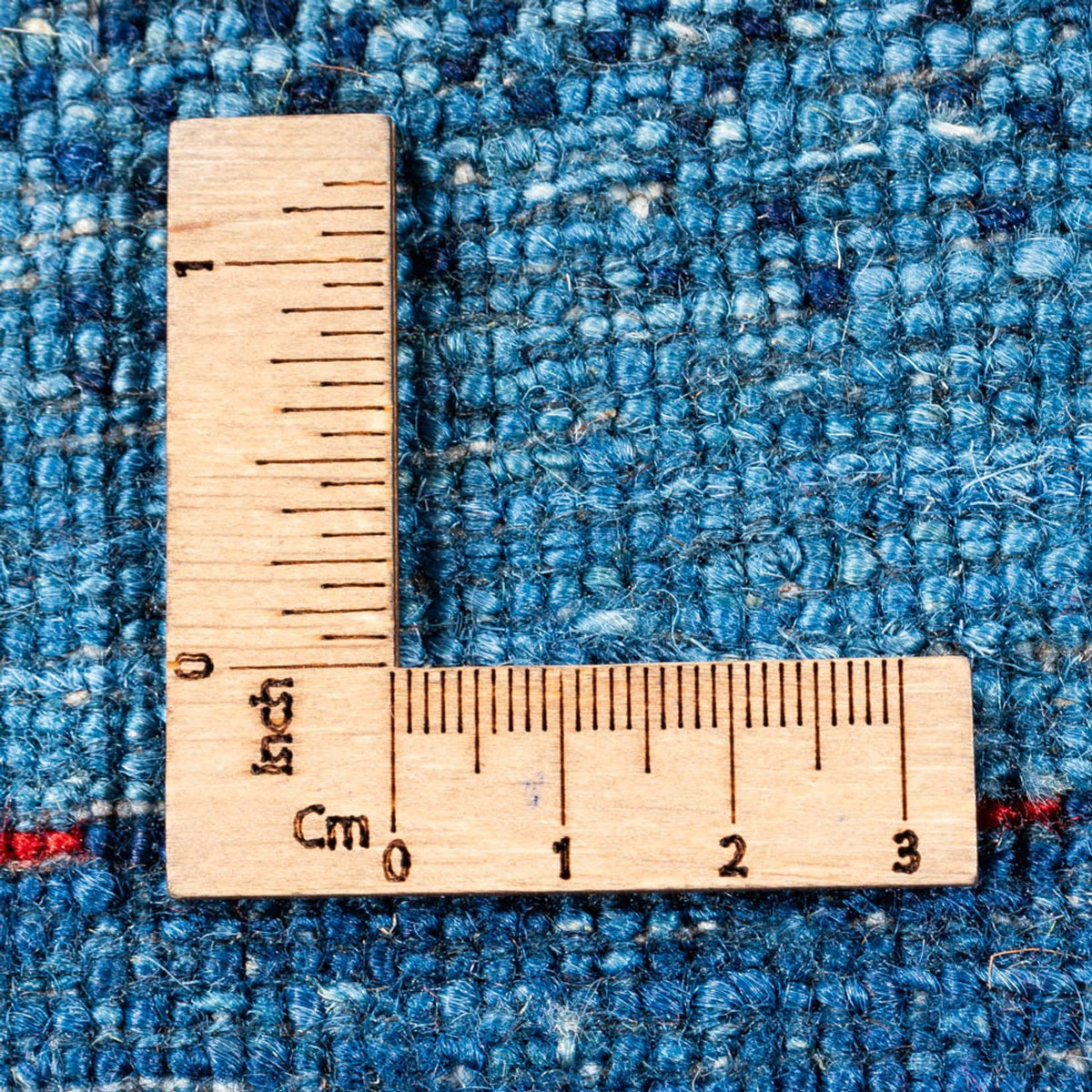 Dywan Gabbeh - Loribaft Perski - 135 x 93 cm - niebieski