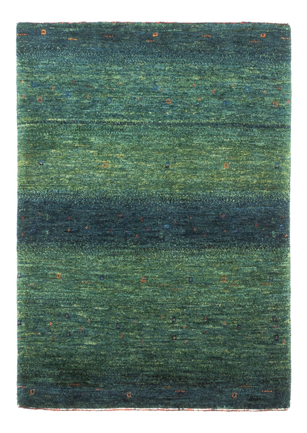 Dywan Gabbeh - Loribaft Perski - 107 x 78 cm - zielona