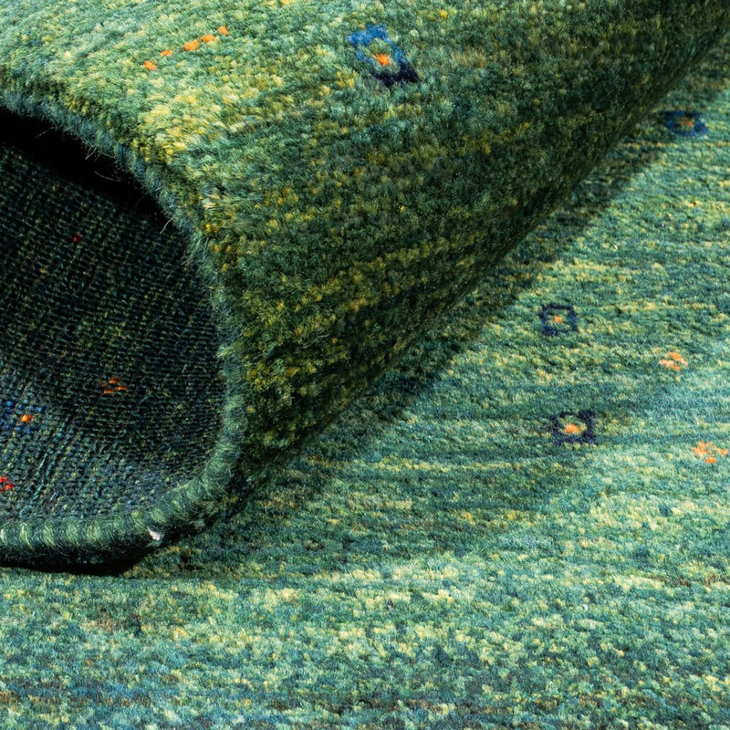 Dywan Gabbeh - Loribaft Perski - 107 x 78 cm - zielona