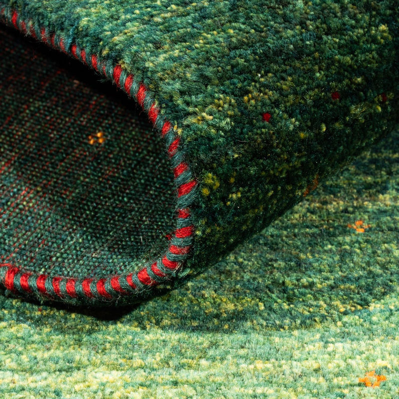 Dywan Gabbeh - Loribaft Perski - 146 x 88 cm - zielona