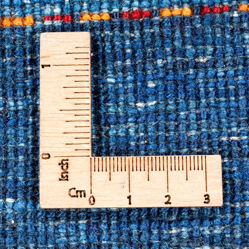 Dywan Gabbeh - Loribaft Perski - 116 x 84 cm - niebieski