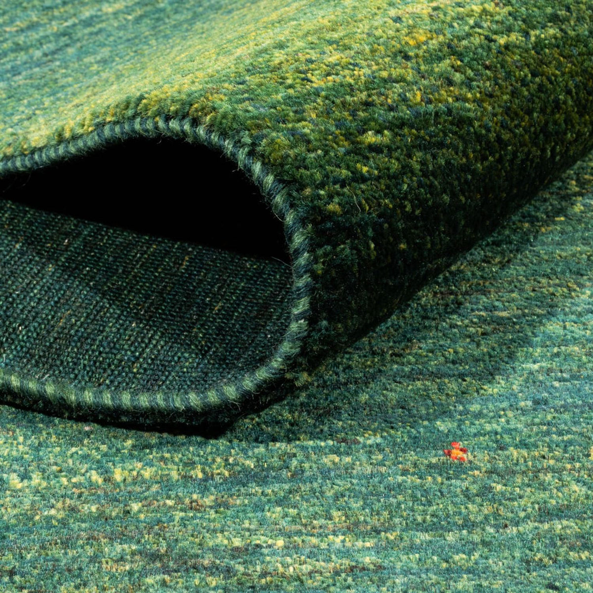 Dywan Gabbeh - Loribaft Perski - 228 x 175 cm - zielona