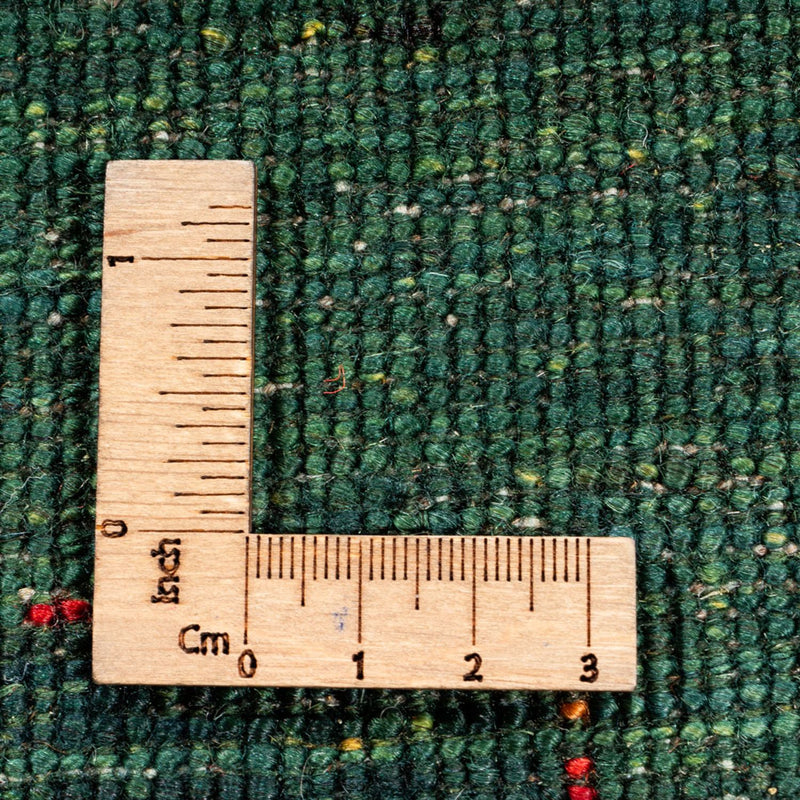 Dywan Gabbeh - Loribaft Perski - 228 x 175 cm - zielona