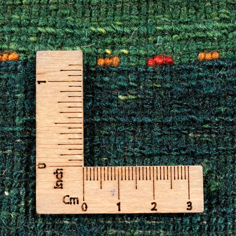 Dywan Gabbeh - Loribaft Perski - 229 x 170 cm - zielona