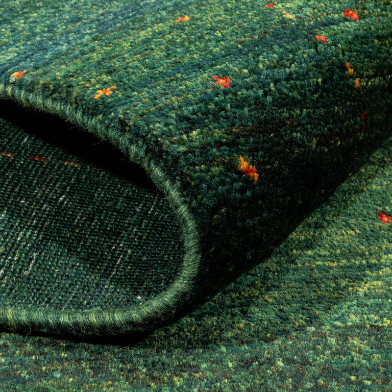 Dywan Gabbeh - Loribaft Perski - 183 x 105 cm - zielona