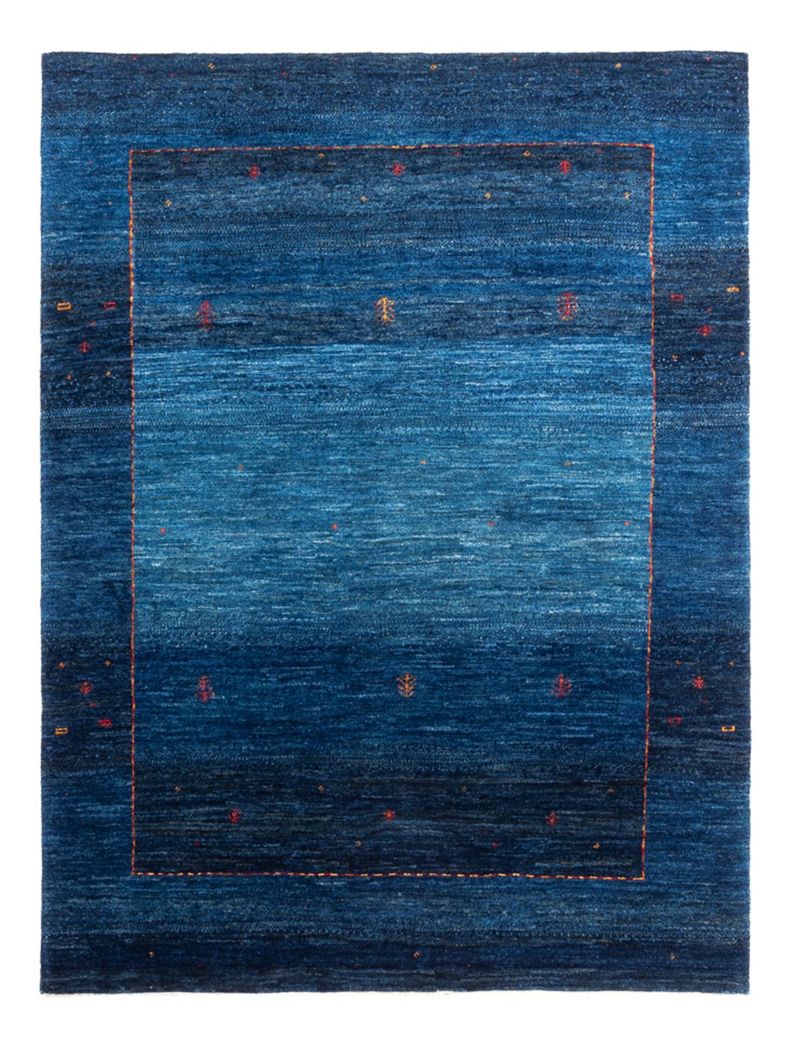 Dywan Gabbeh - Loribaft Perski - 162 x 120 cm - niebieski