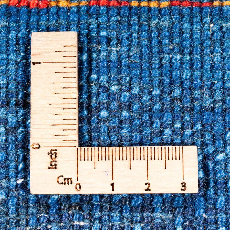 Dywan Gabbeh - Loribaft Perski - 162 x 120 cm - niebieski