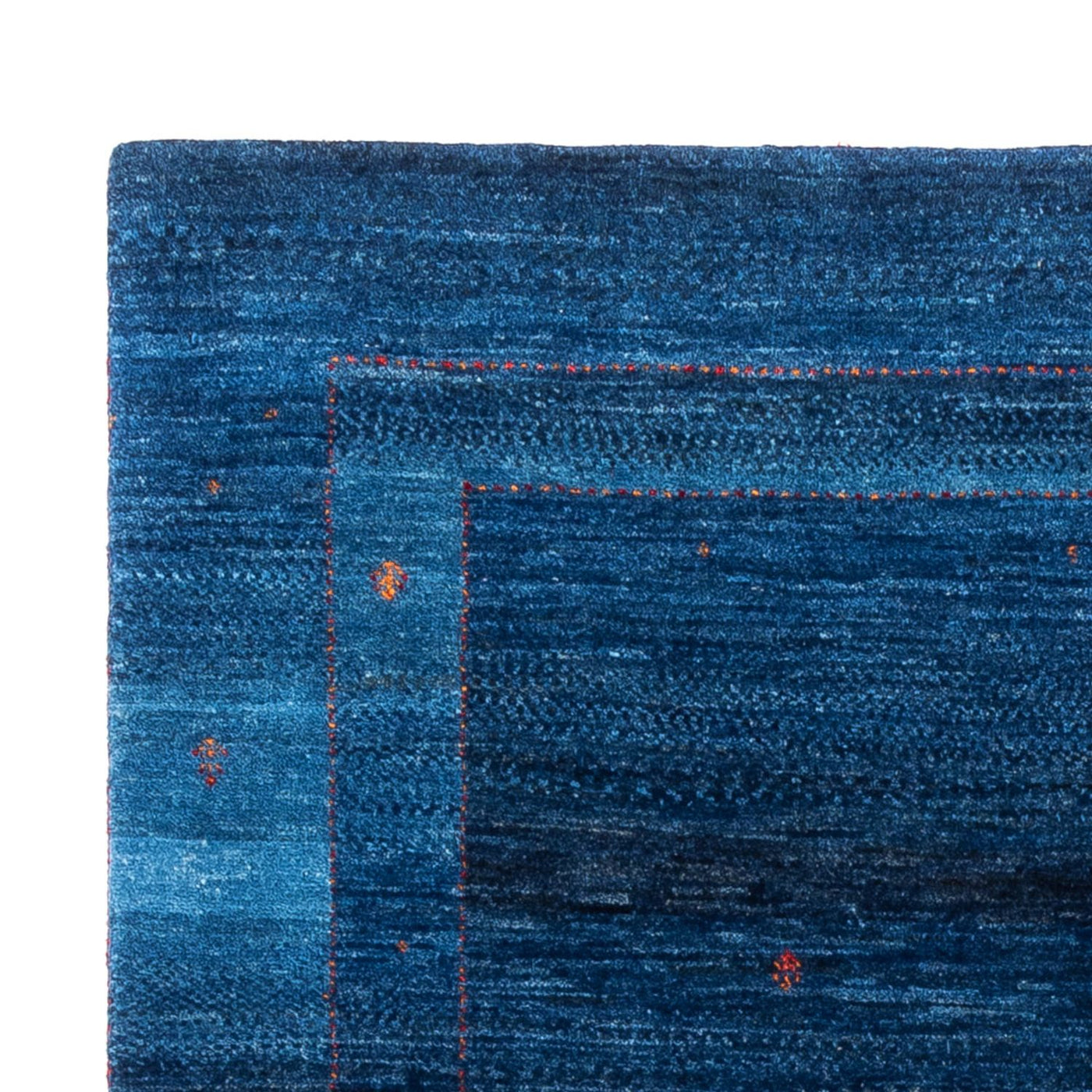 Dywan Gabbeh - Loribaft Perski - 164 x 116 cm - niebieski