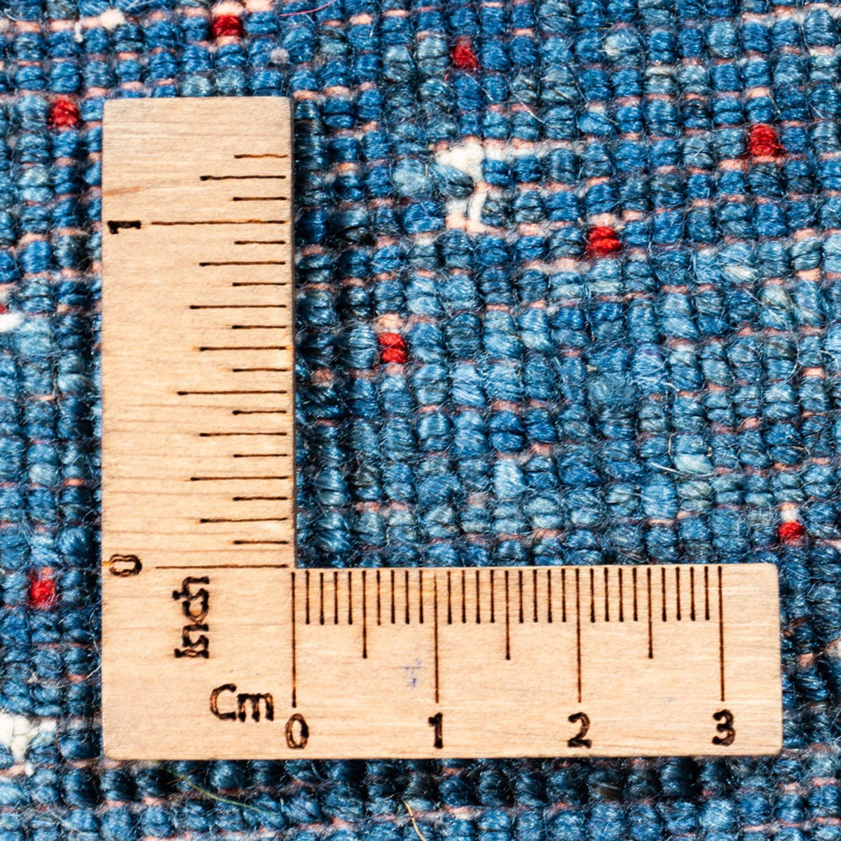 Dywan Gabbeh - Loribaft Perski - 60 x 55 cm - niebieski