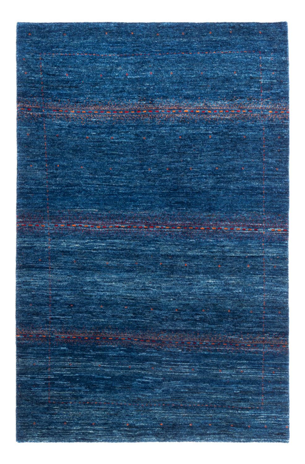 Dywan Gabbeh - Loribaft Perski - 173 x 113 cm - niebieski