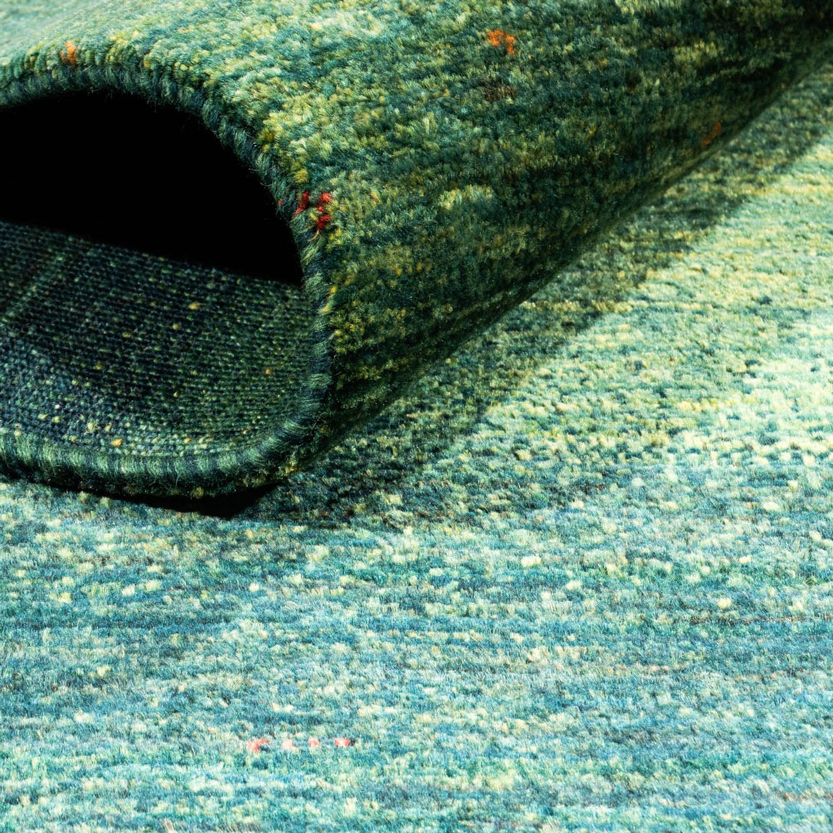 Dywan Gabbeh - Loribaft Perski - 185 x 114 cm - zielona