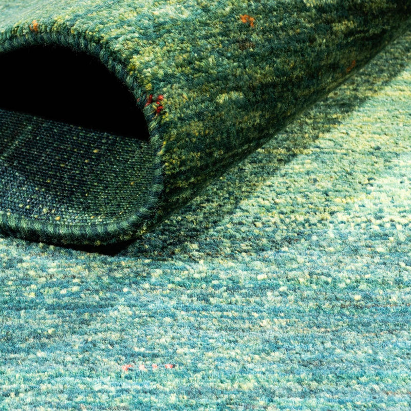 Dywan Gabbeh - Loribaft Perski - 185 x 114 cm - zielona