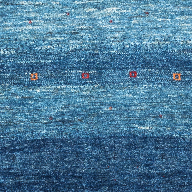 Dywan Gabbeh - Loribaft Perski - 108 x 88 cm - niebieski