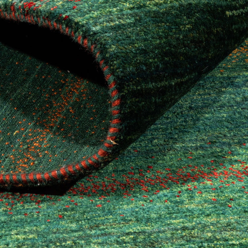 Dywan Gabbeh - Loribaft Perski - 187 x 120 cm - zielona