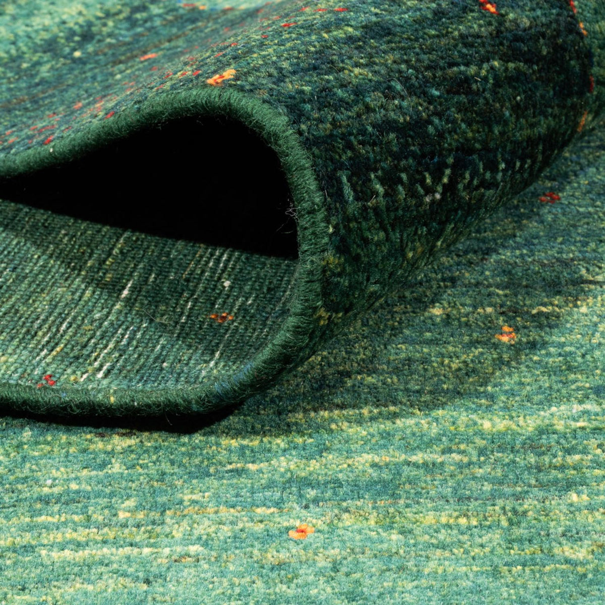 Dywan Gabbeh - Loribaft Perski - 237 x 170 cm - zielona