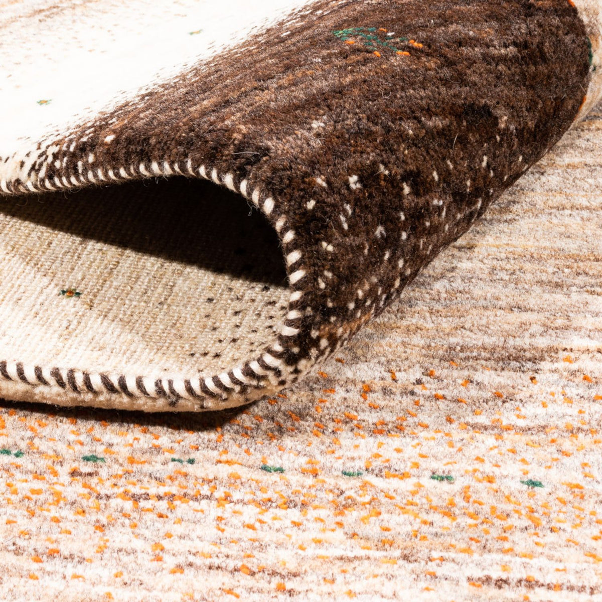 Dywan Gabbeh - Loribaft Perski - 248 x 174 cm - szary