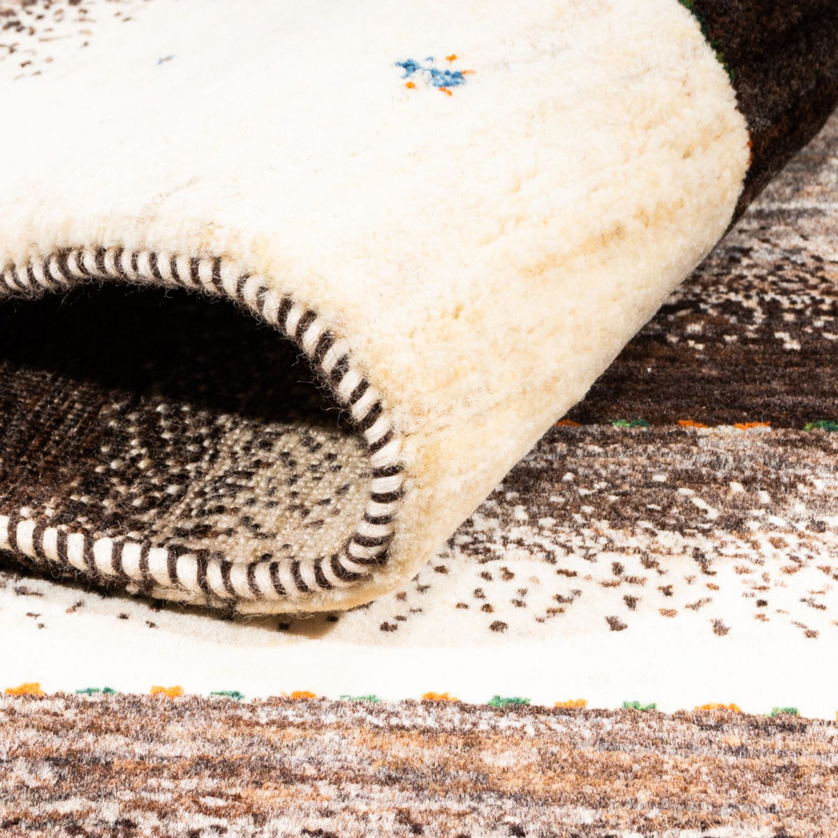 Dywan Gabbeh - Loribaft Perski - 165 x 128 cm - szary