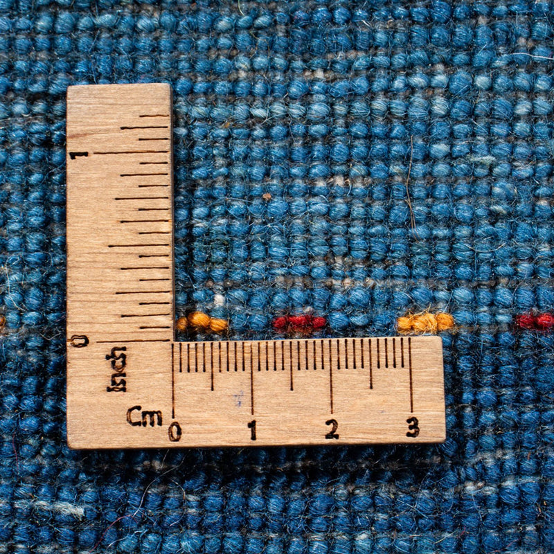 Dywan Gabbeh - Loribaft Perski - 302 x 195 cm - niebieski