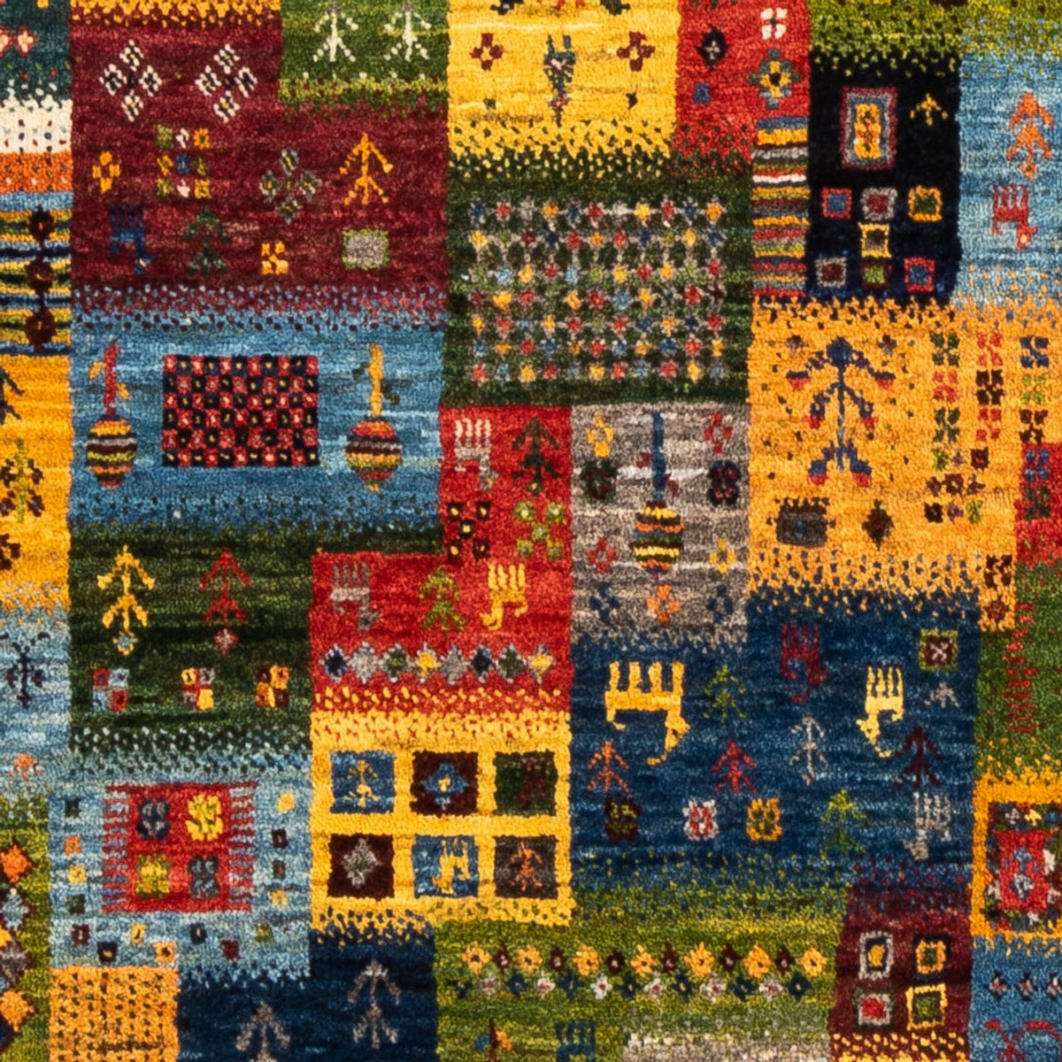 Dywan Gabbeh - Loribaft Perski - Royal - 188 x 109 cm - wielokolorowy