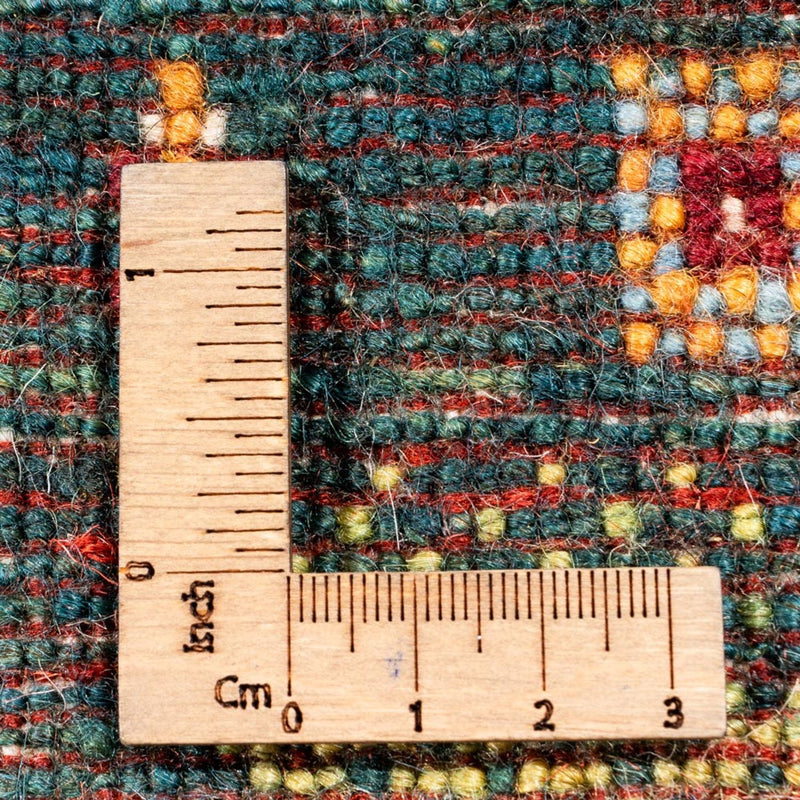 Dywan Gabbeh - Loribaft Perski - Royal - 251 x 167 cm - zielona