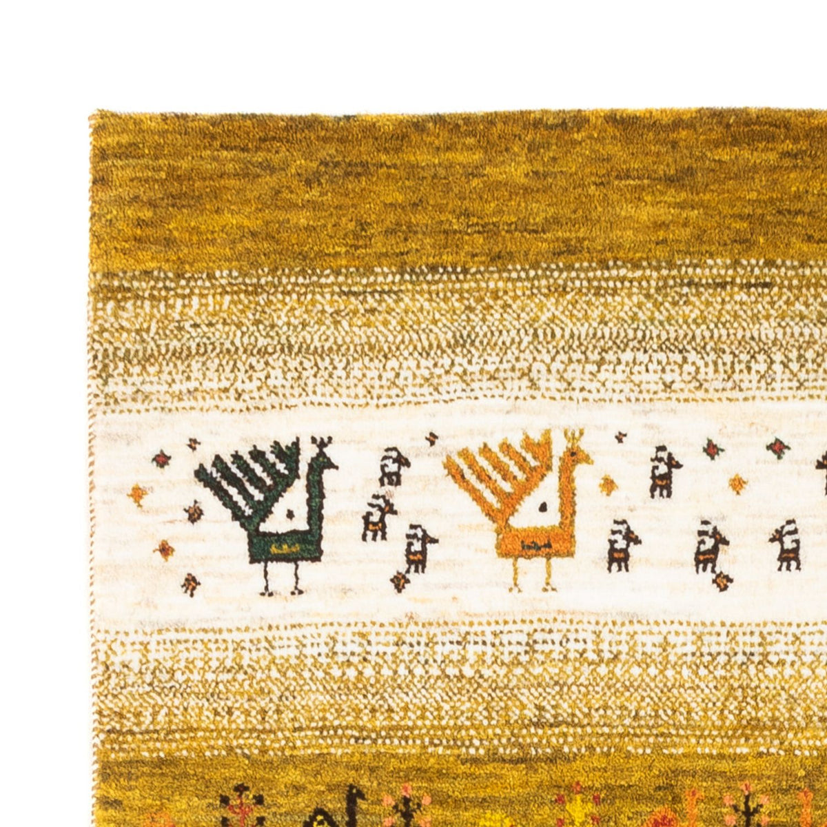 Dywan Gabbeh - Loribaft Perski - 128 x 82 cm - wielokolorowy