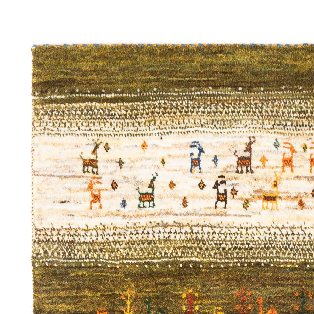 Dywan Gabbeh - Loribaft Perski - 138 x 85 cm - wielokolorowy