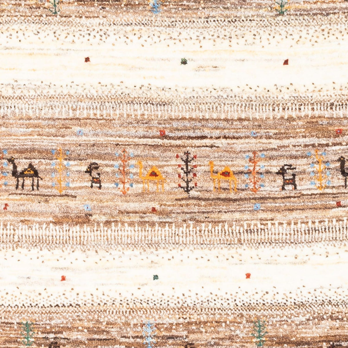 Dywan Gabbeh - Loribaft Perski - 122 x 82 cm - szary