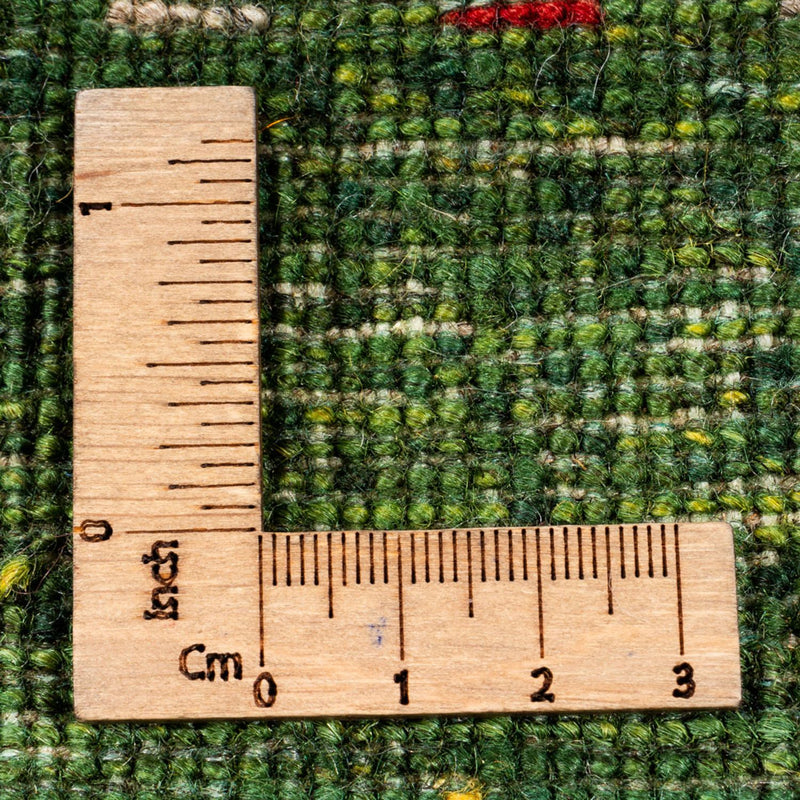 Dywan Gabbeh - Loribaft Perski - 176 x 120 cm - zielona