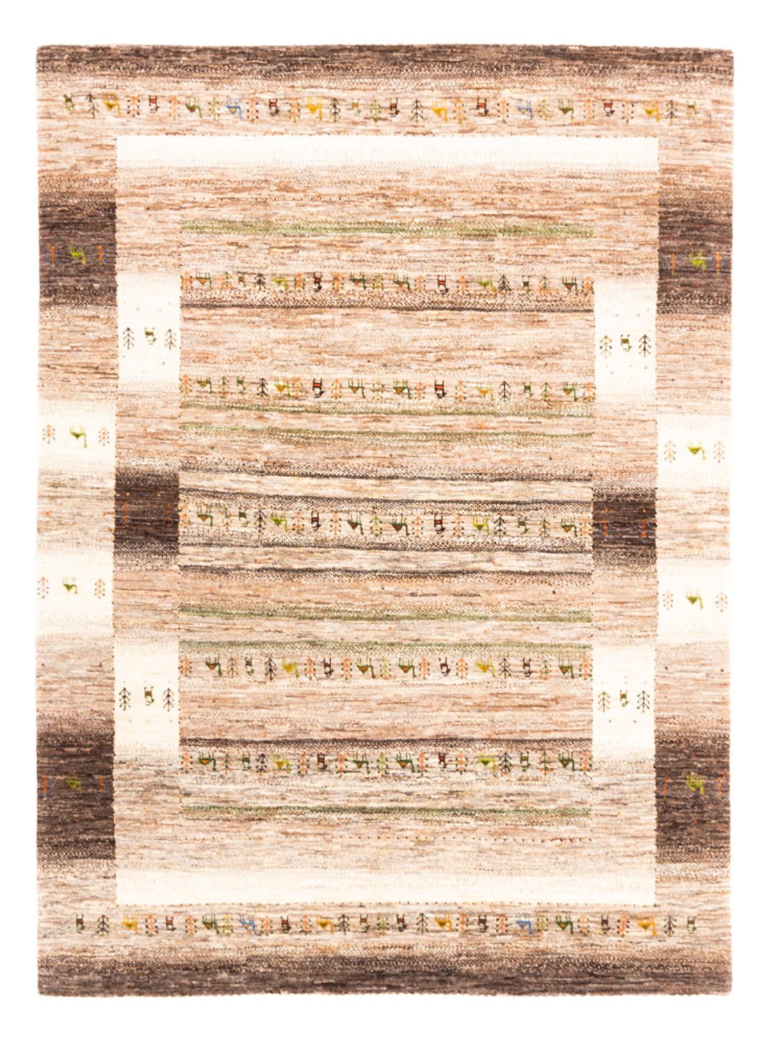 Dywan Gabbeh - Loribaft Perski - 231 x 175 cm - szary