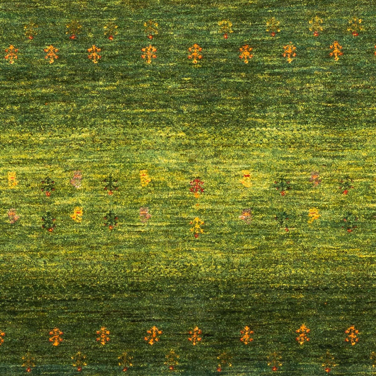 Dywan Gabbeh - Loribaft Perski - 175 x 123 cm - zielona