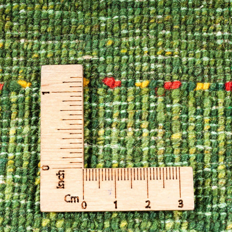 Dywan Gabbeh - Loribaft Perski - 175 x 123 cm - zielona