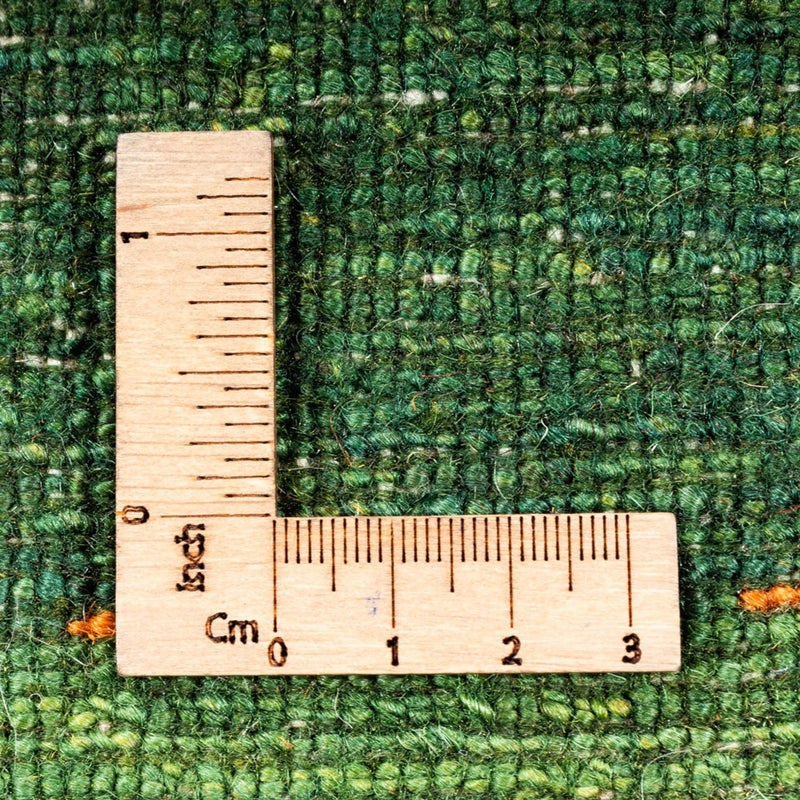 Dywan Gabbeh - Loribaft Perski - 192 x 126 cm - zielona