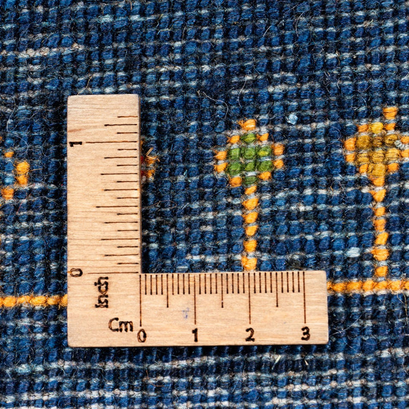 Dywan Gabbeh - Loribaft Perski - 253 x 180 cm - niebieski