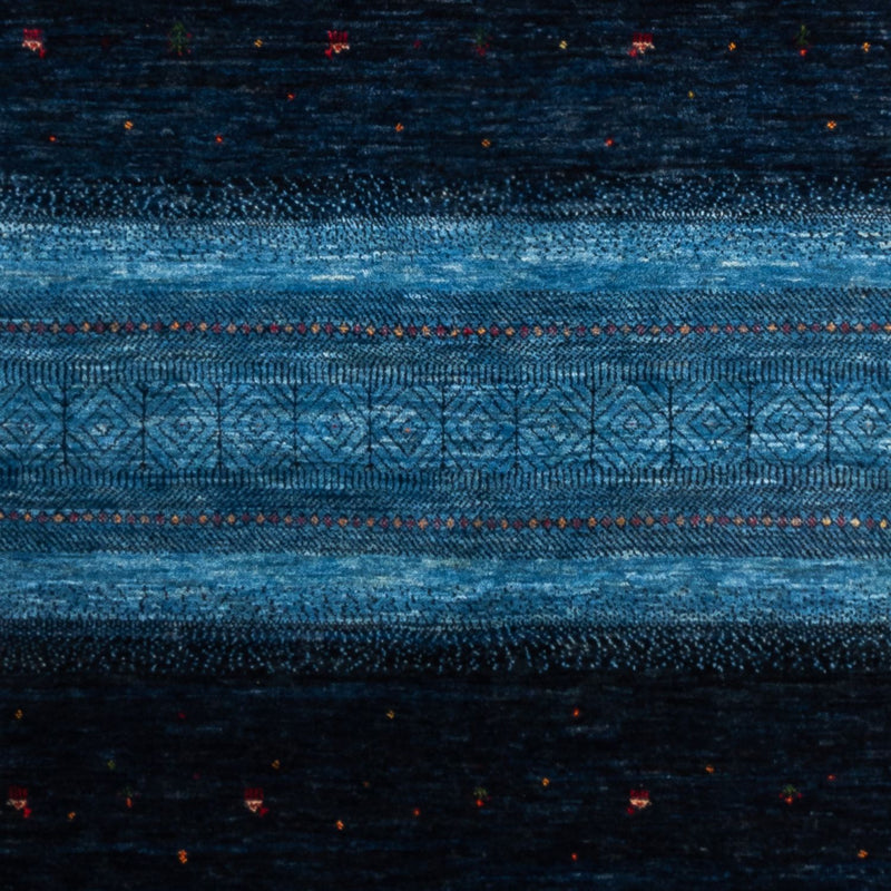 Dywan Gabbeh - Loribaft Perski - 256 x 180 cm - niebieski