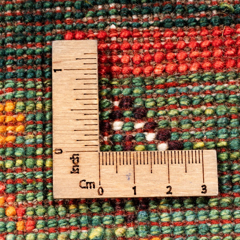 Dywan Gabbeh - Loribaft Perski - 244 x 176 cm - zielona