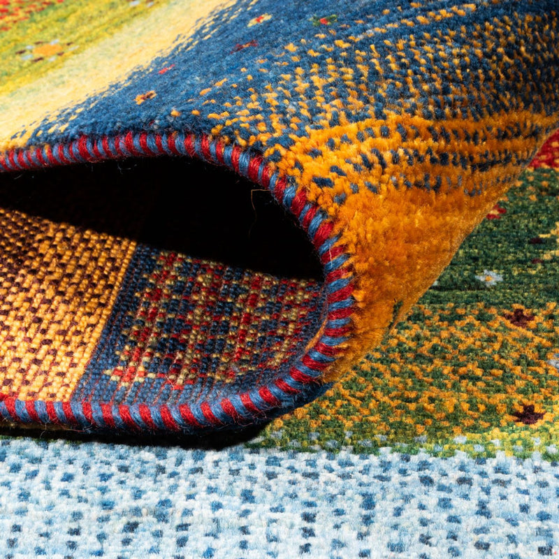 Dywan Gabbeh - Loribaft Perski - Royal - 239 x 162 cm - niebieski