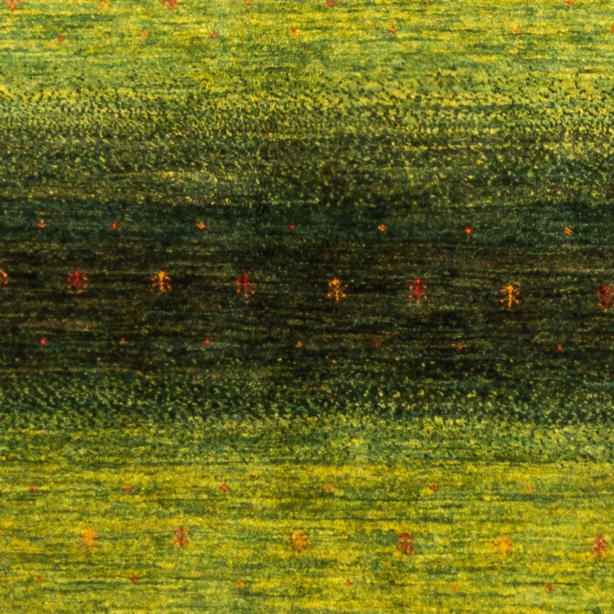 Dywan Gabbeh - Loribaft Perski - 236 x 166 cm - zielona