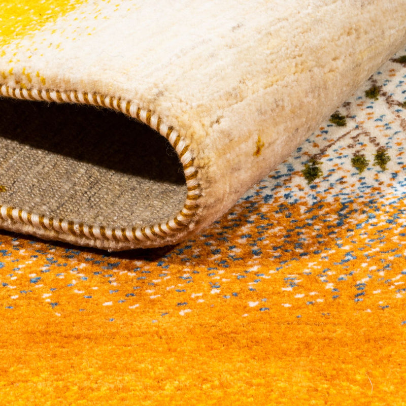 Dywan Gabbeh - Loribaft Perski - 175 x 129 cm - złoto