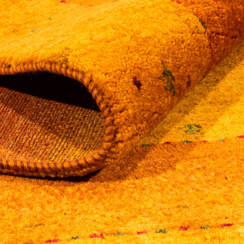 Dywan Gabbeh - Loribaft Perski - 162 x 125 cm - złoto