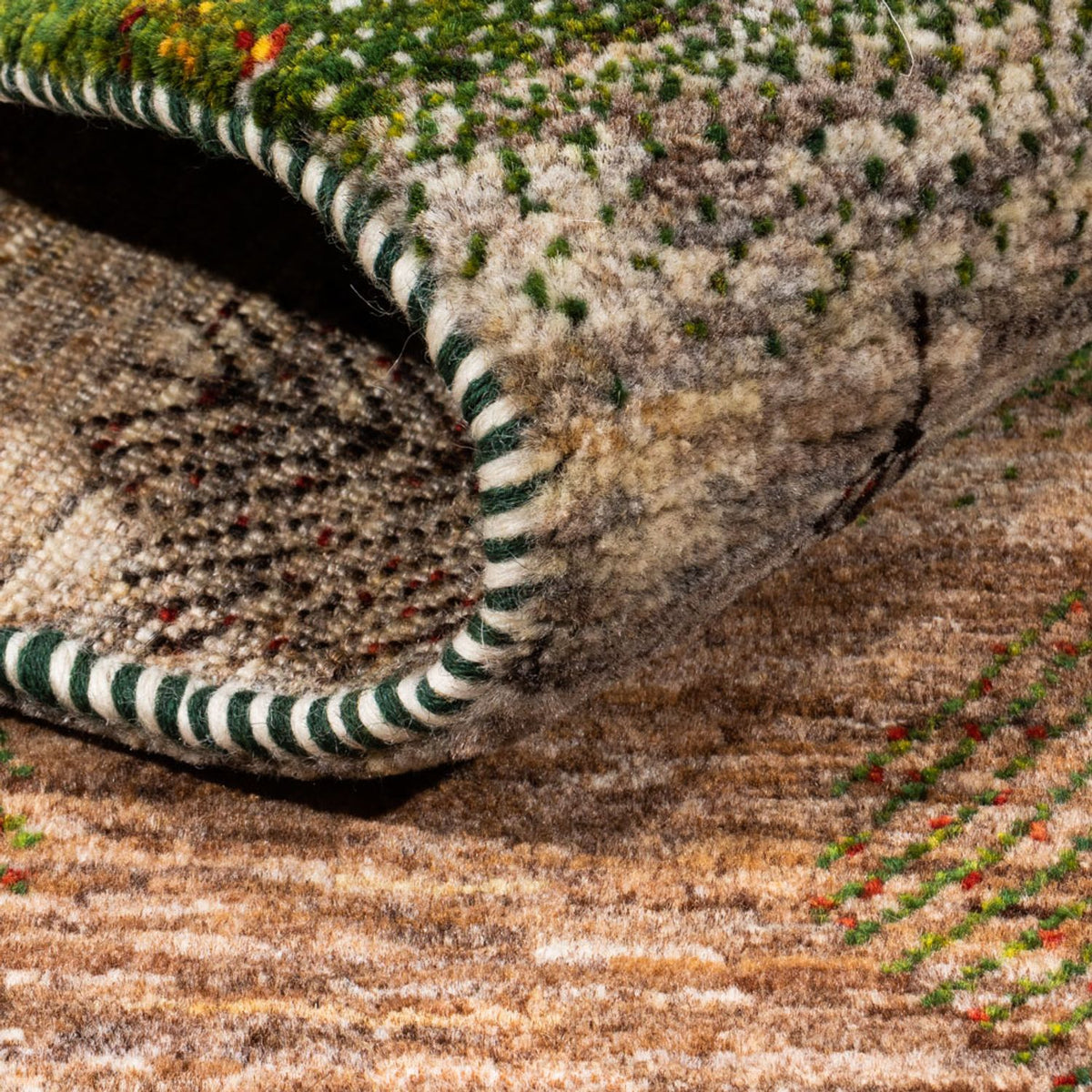 Dywan Gabbeh - Loribaft Perski - 174 x 117 cm - szary